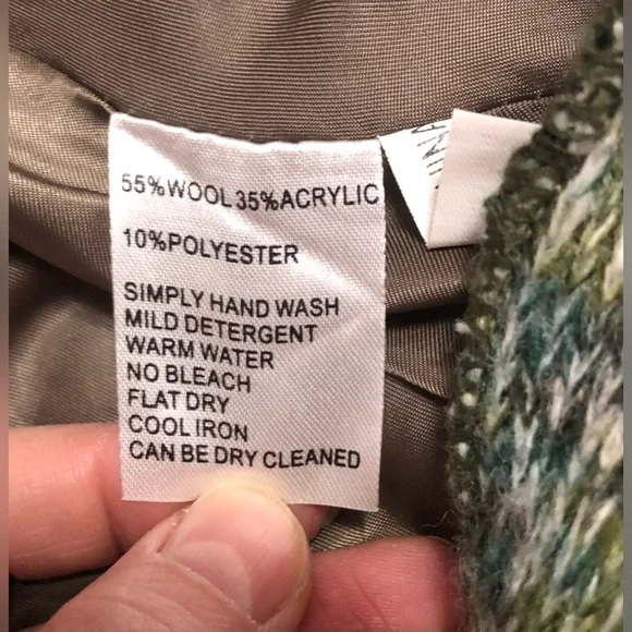 Fantazia long green sweater/coat - Picture 4 of 12